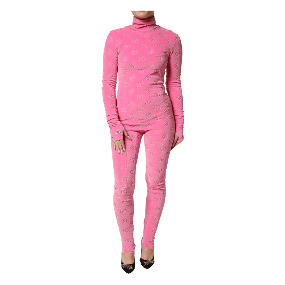 Dolce & Gabbana Rosa Jumpsuit Klänning