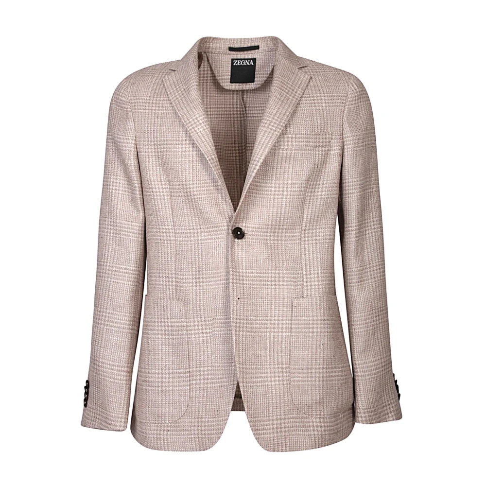 Ermenegildo Zegna Stijlvolle Jas voor Mannen Beige Heren