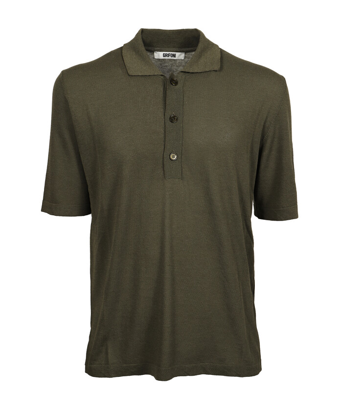 polo-en-maille-vert