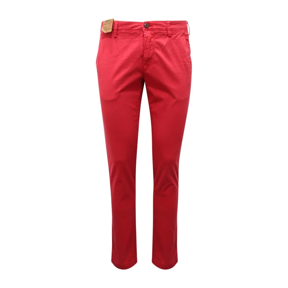 Mason's Red Chinos, Male, S, Eisenhower Trousers
