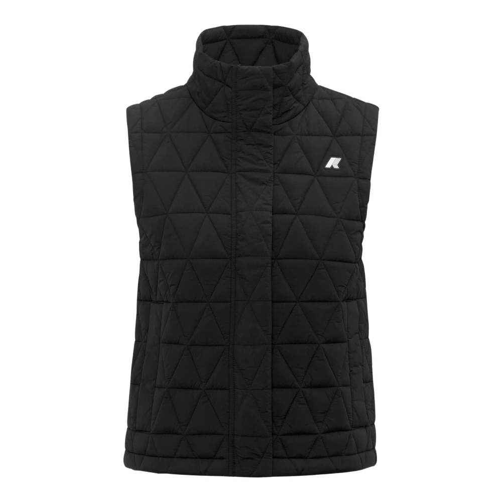 K-Way Donna Nero Giacche, L, New,