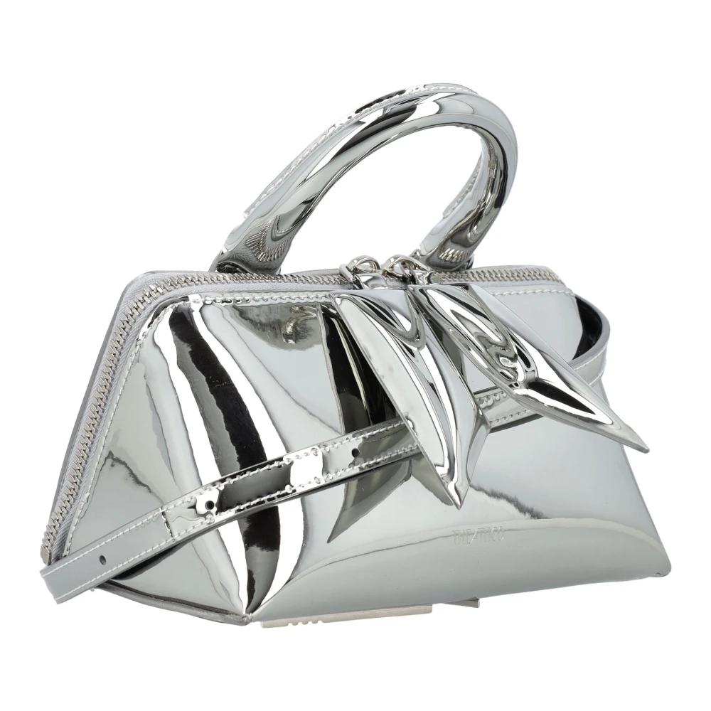 The Attico Zilveren Aw23 Dames Handtas Stijlvol en Functioneel Gray Dames