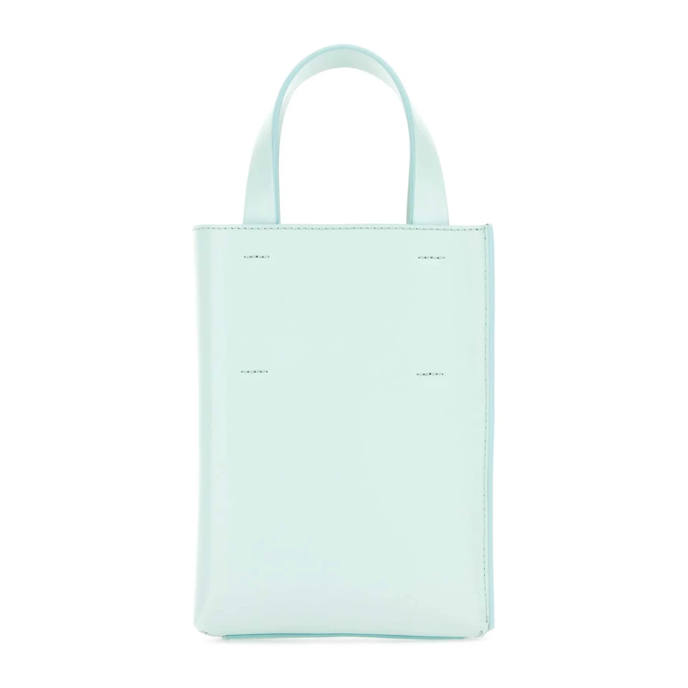 Marni Nano Museo Handtas in Lichtblauw Leer Blue Dames