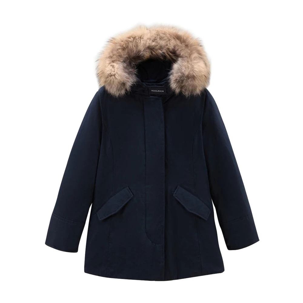 Woolrich Girls Blue Arctic Raccoon Parka - Winter Jackets - 12 Y - Kids