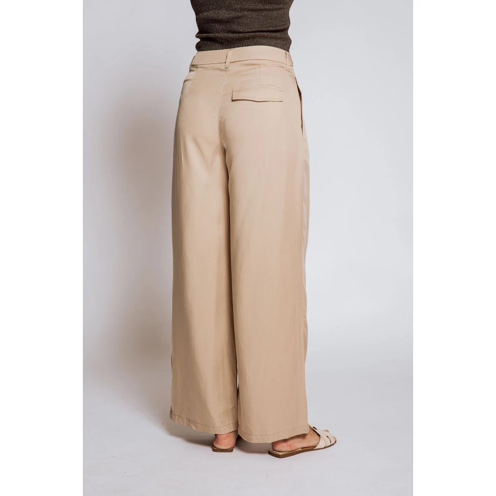 Zhrill Stoffen Broek Beige Dames