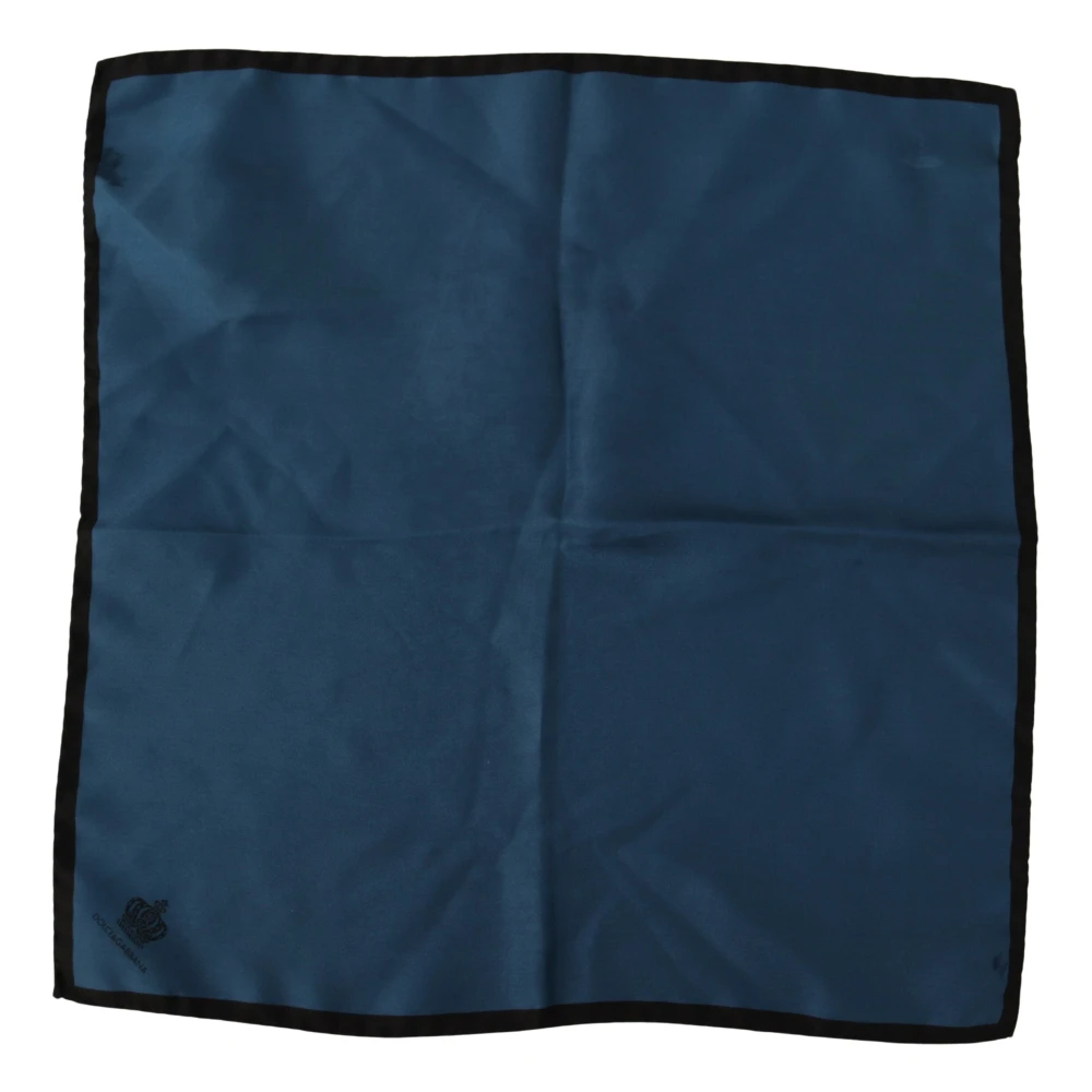 Dolce & Gabbana Elegante Zijden Herensjaal Blue Heren