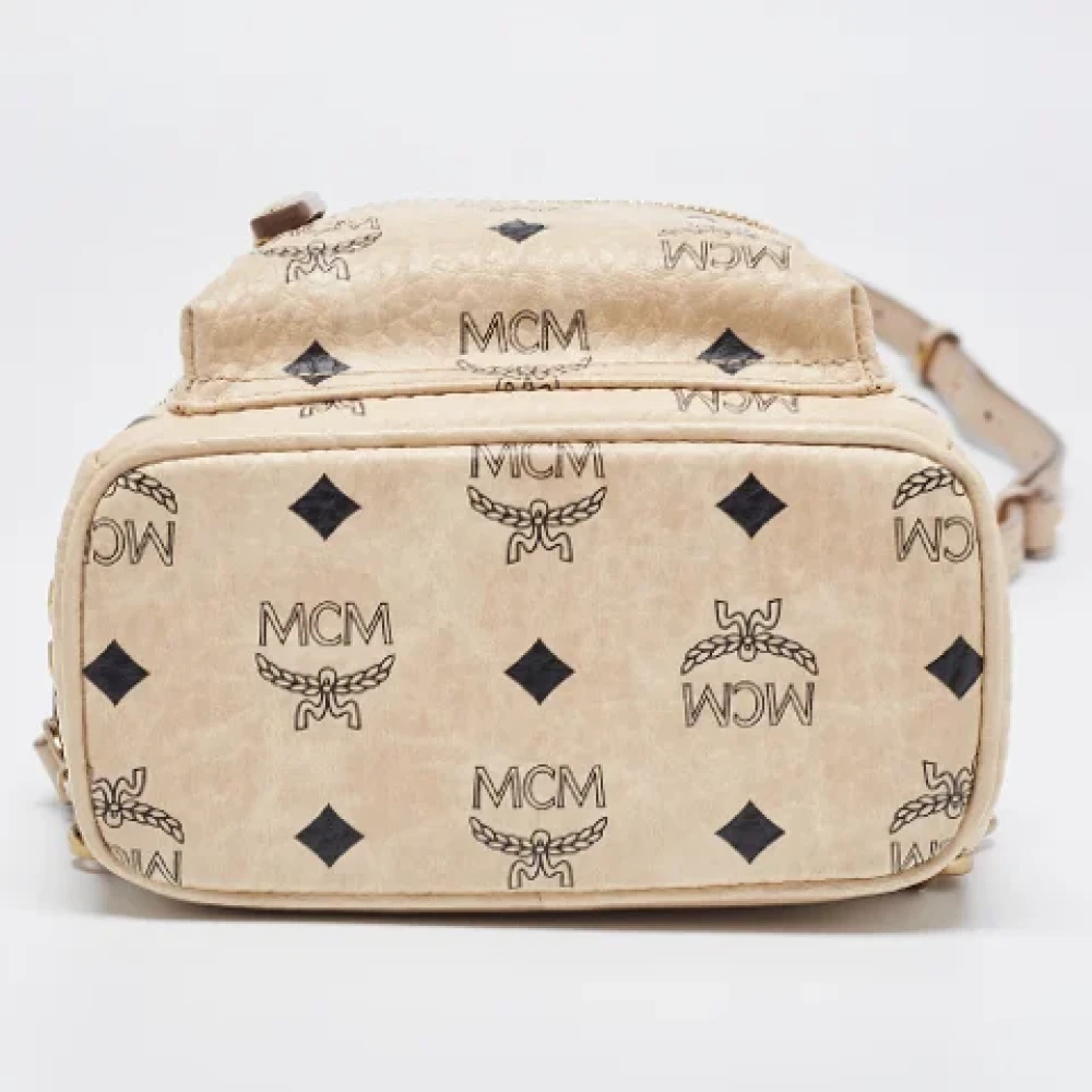 MCM Pre-owned Coated canvas backpacks Beige Dames