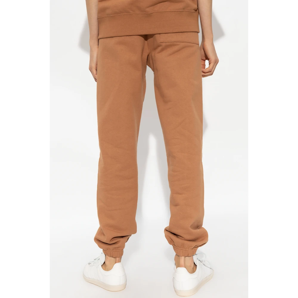 Jil Sander Sweatpants met logo Brown Dames