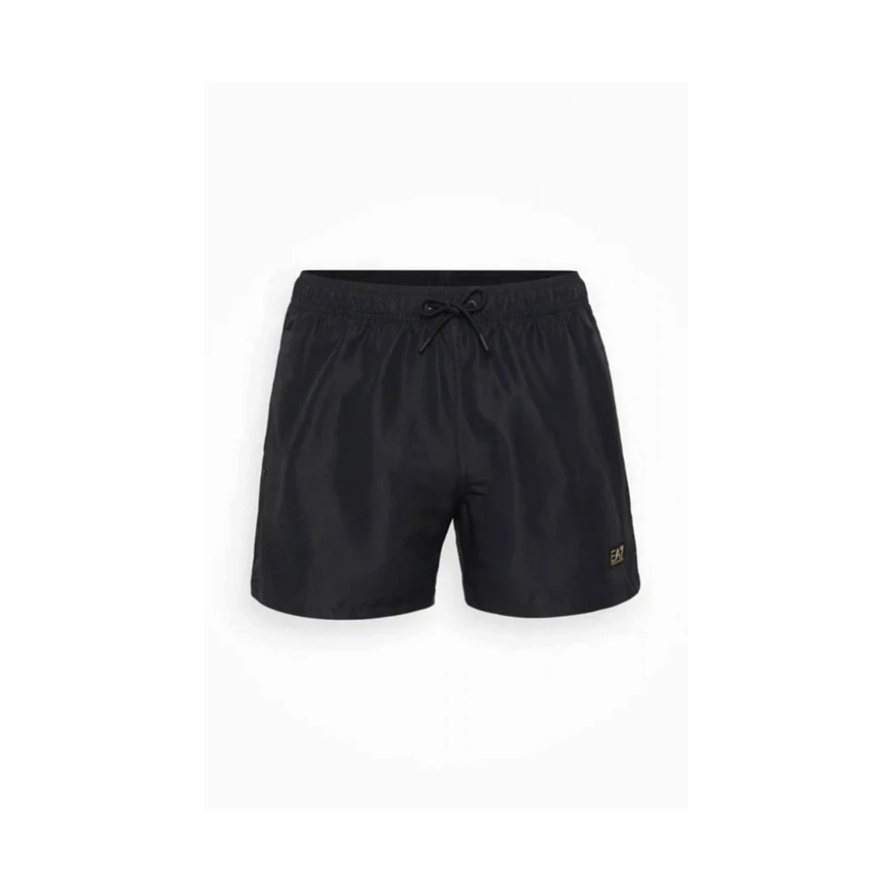 Emporio Armani Ea7 Svart Gold Label Boxer Badbyxor