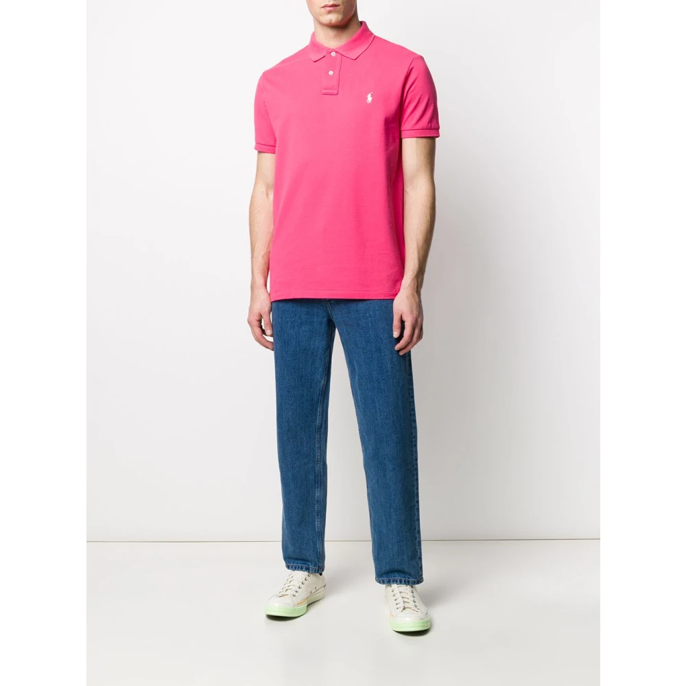 Polo Ralph Lauren Roze Geborduurd Logo Poloshirt Pink Heren