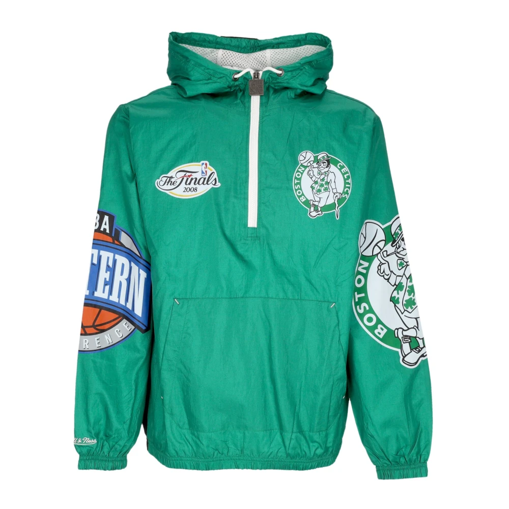 Mitchell & Ness Men's Green Boston Celtics Windbreaker Jacket