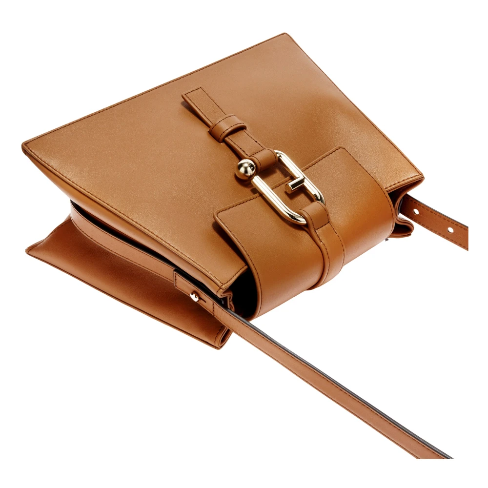 Furla Nuvola Schoudertas Brown Dames