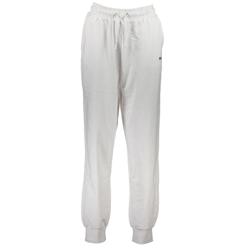 Fila Women's White Cotton Pant - Sweatpants - Xl - Trousers