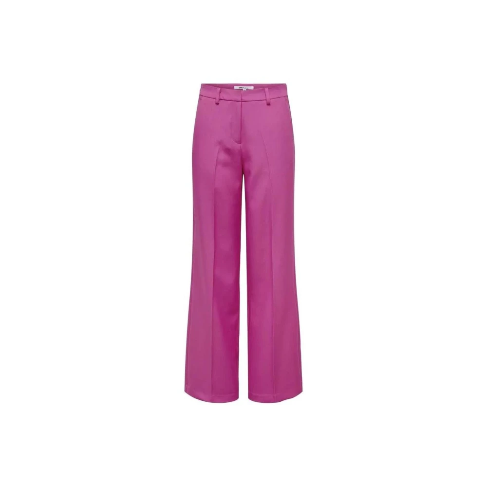 Only Roze Palazzo Broek voor Moderne Vrouwen Pink Dames