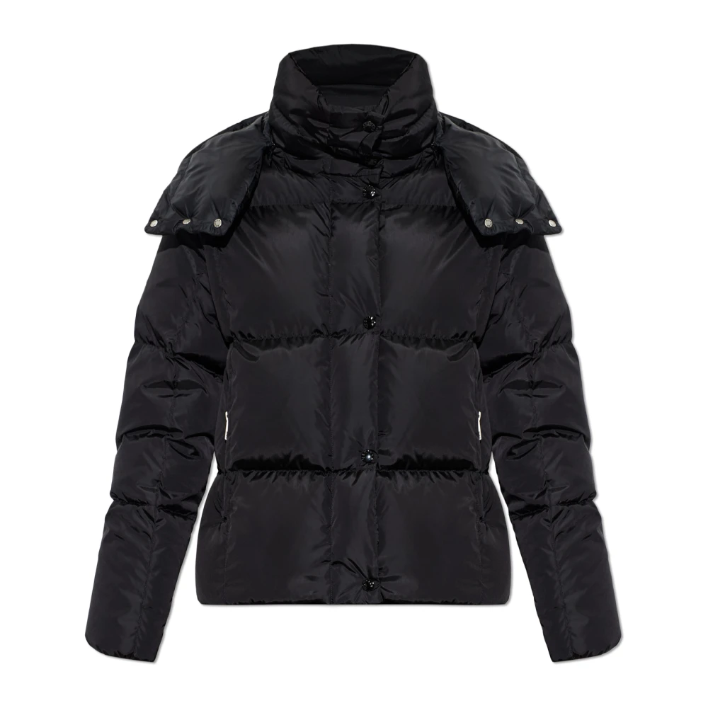 Moncler Piumino Corto Castelnew Con Cappuccio Donna da Nero, Taglia: 0 - Immagine 3