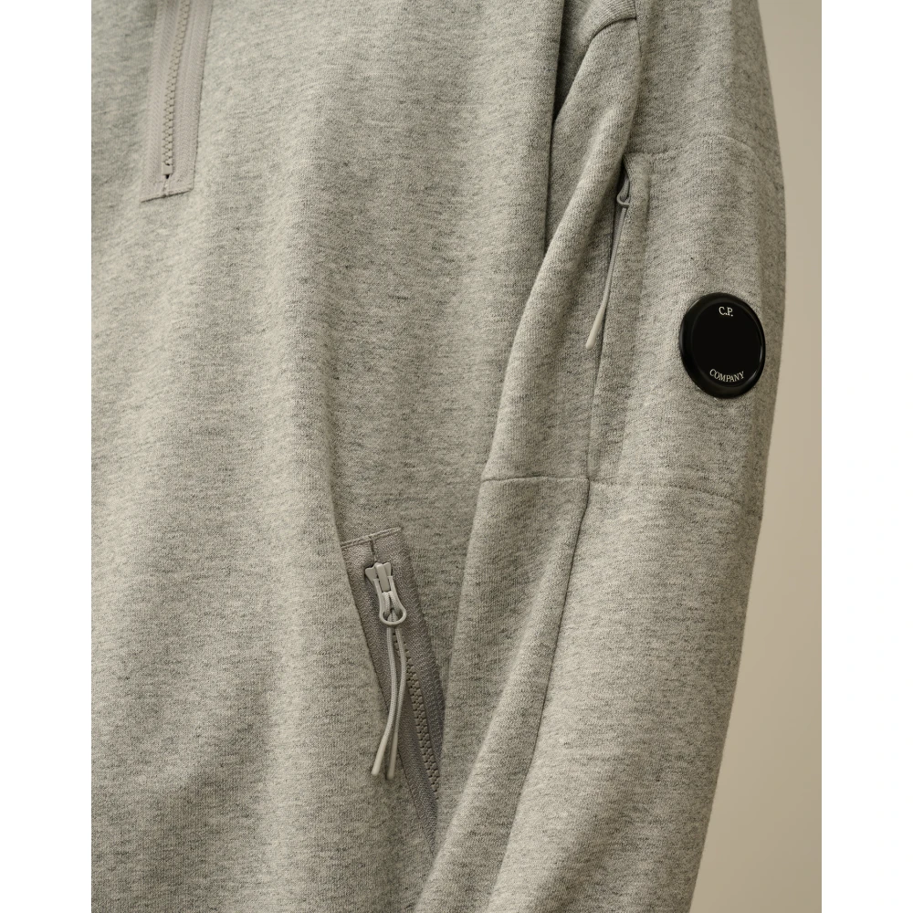 C.P. Company Grijze Half-Zip Sweatshirt Gray Heren