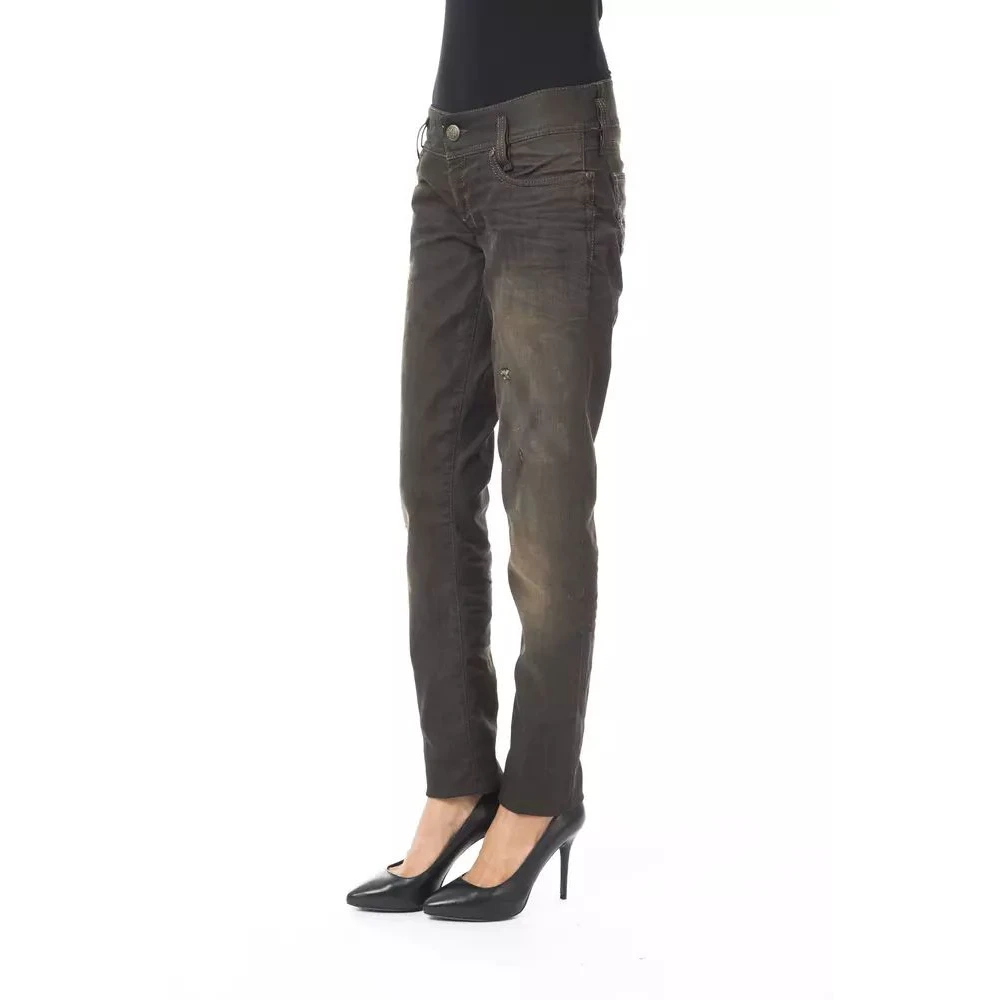 Byblos Zwarte Gewassen Jeans Black Dames