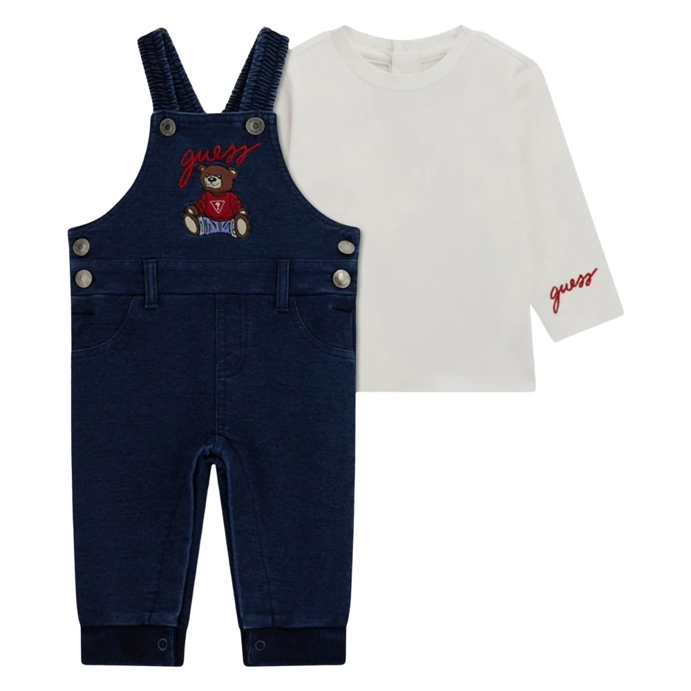 Guess Baby Boys Dungaree Set In Navy - Male - Kids Sets - Multicolor - 2 Y - Kids