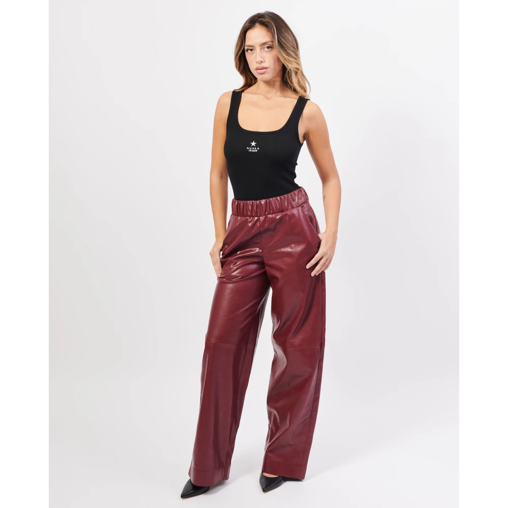 Jijil Bordeaux Wijde Broek Red Dames
