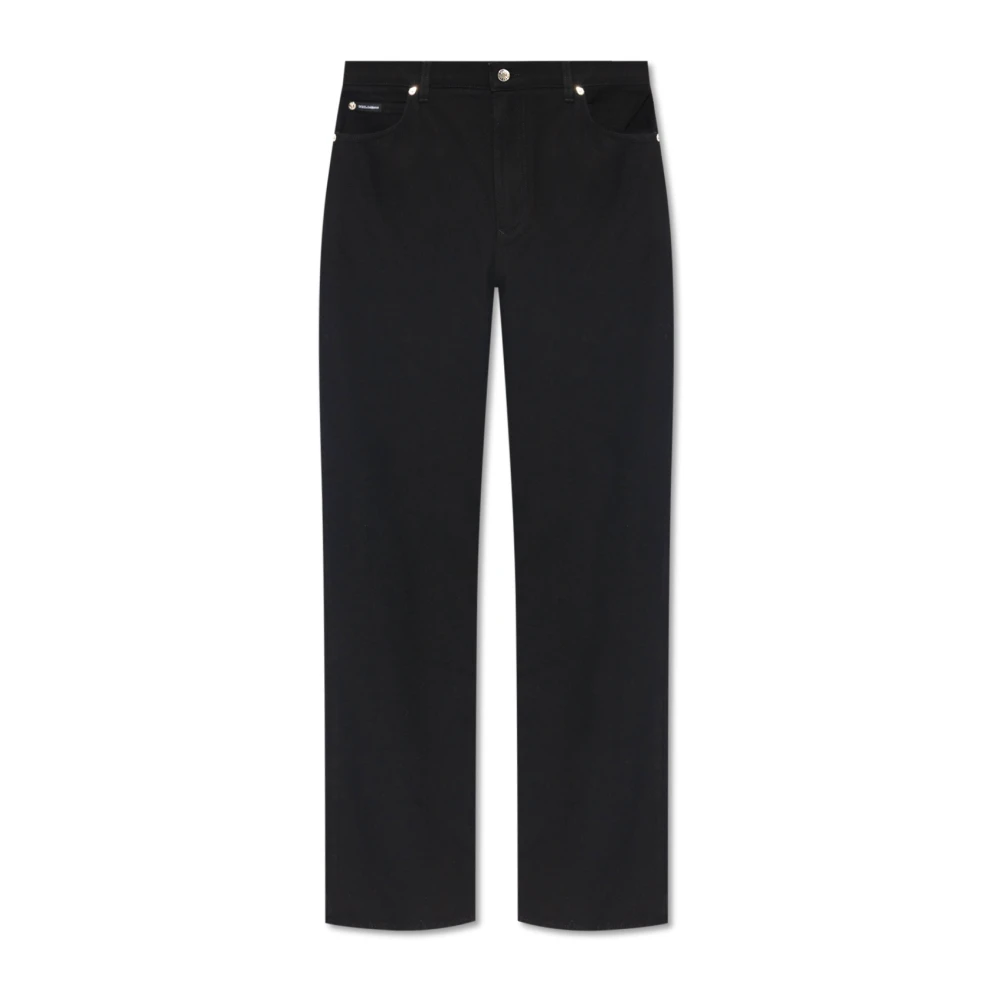 Dolce & Gabbana Women's Black Jeans With Straight Legs