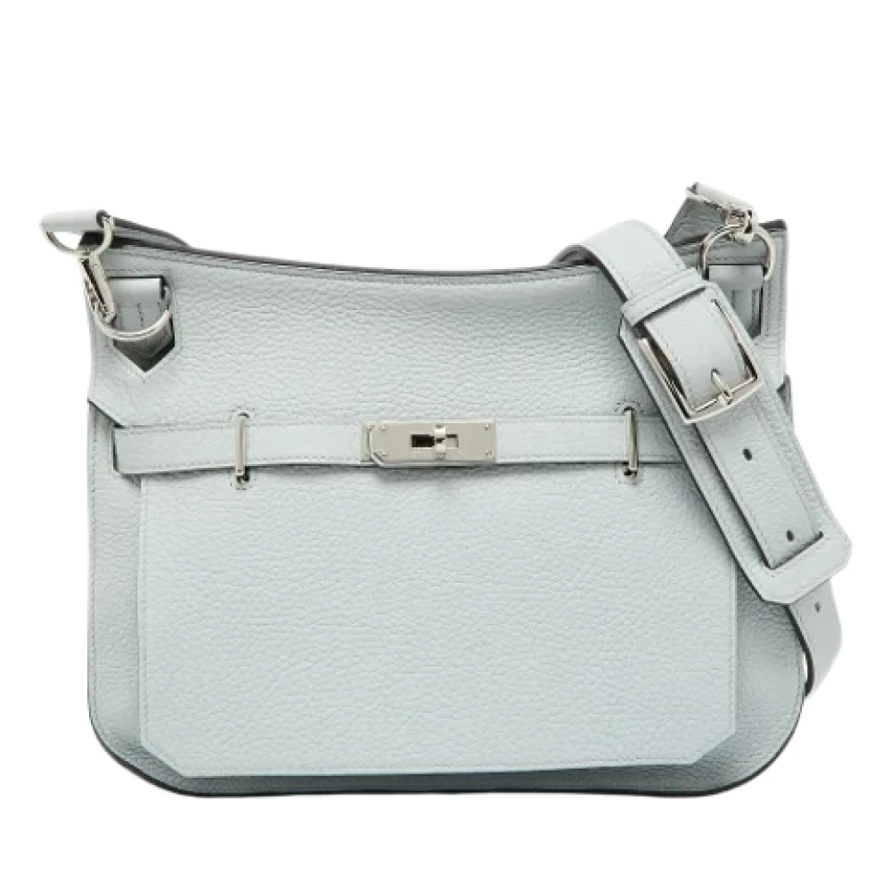 Hermès Vintage Pre-owned Leather shoulder-bags Blue Dames