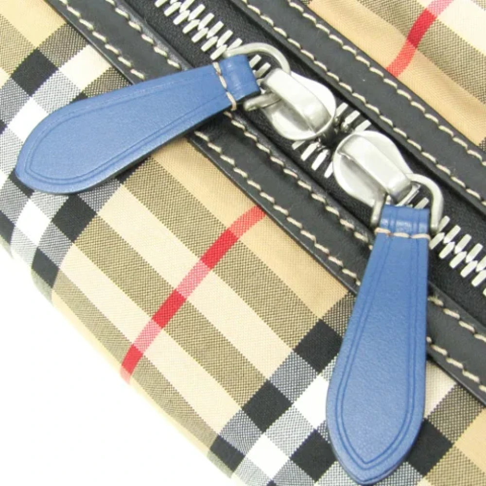 Burberry Vintage Pre-owned Leather clutches Beige Dames