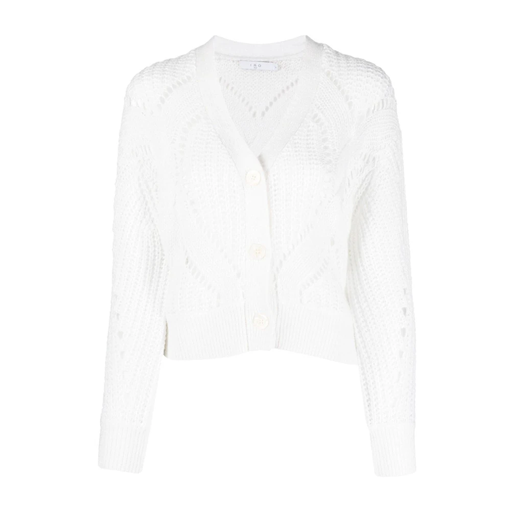 Iro White Jumpers Beige - Female - Cardigans - L - Knitwear