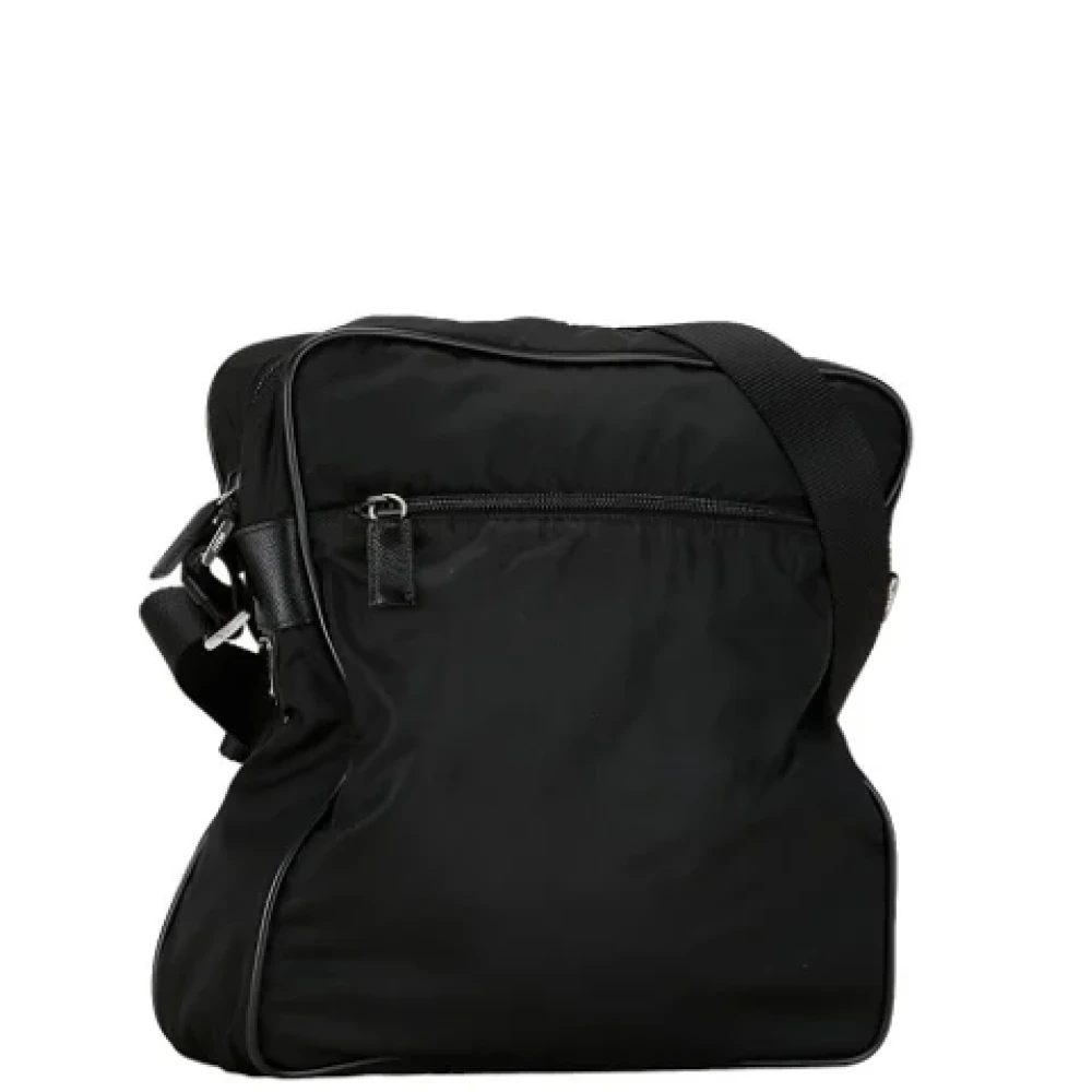 Prada Vintage Pre-owned Nylon shoulder-bags Black Dames