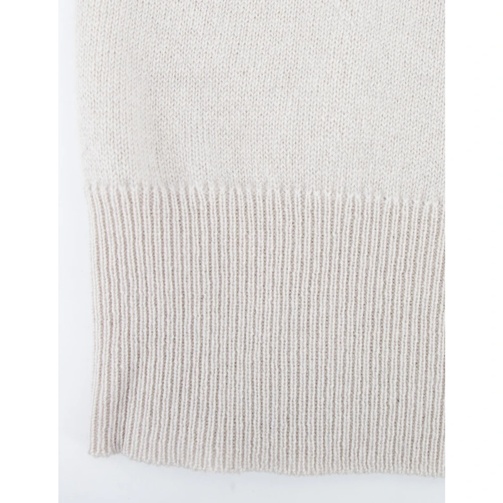 BRUNELLO CUCINELLI Elegant Monile Detail Sweater Beige Dames