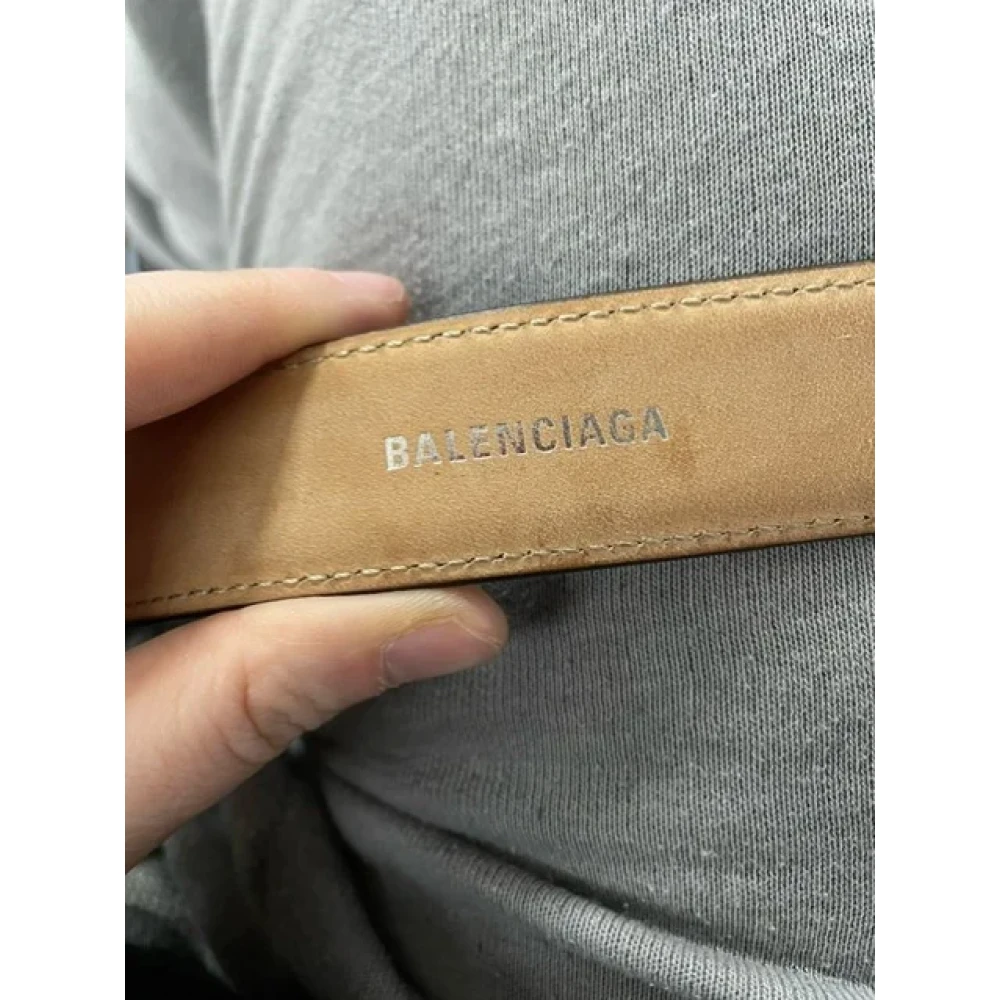 Balenciaga Vintage Pre-owned Leather belts Black Dames