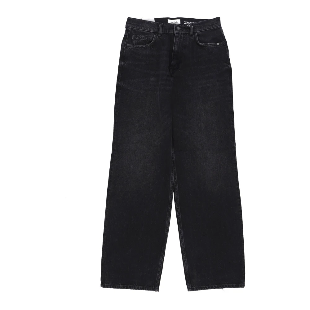 Amish Gerecyclede Denim Vintage Zwart Jeans Black Dames