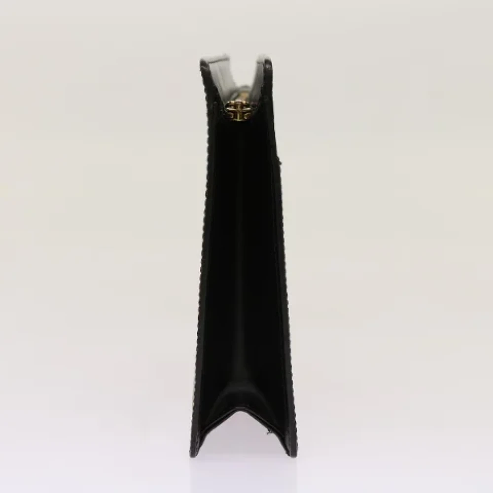 Louis Vuitton Vintage Pre-owned Leather clutches Black Dames