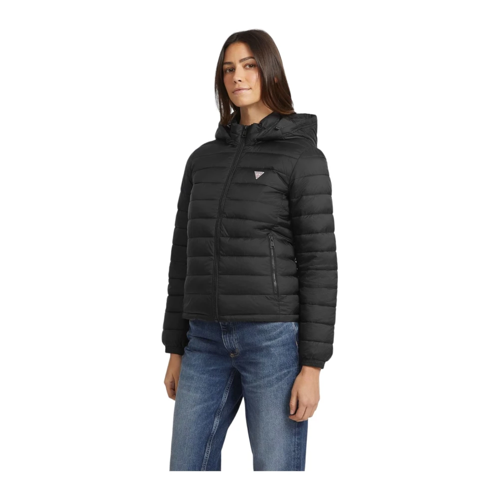 Guess Korte Pufferjas Black Dames