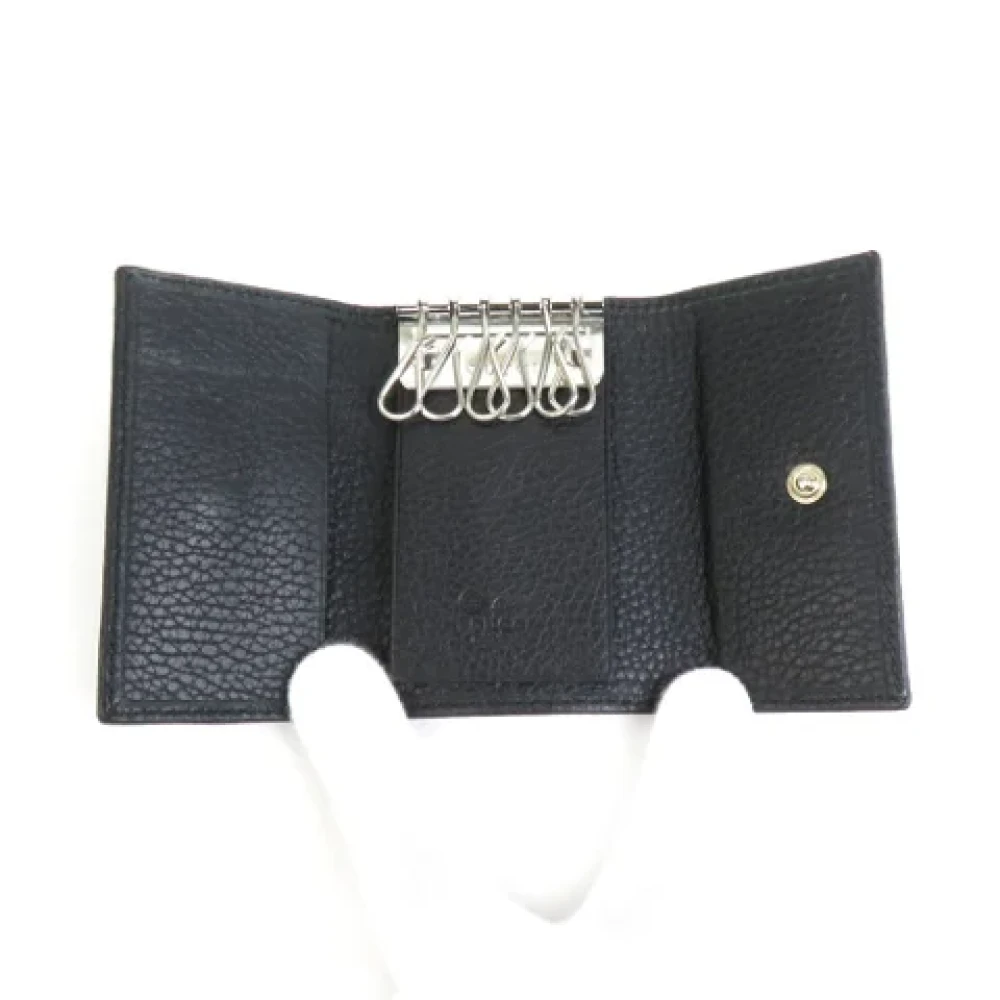 Gucci Vintage Pre-owned Canvas key-holders Black Dames