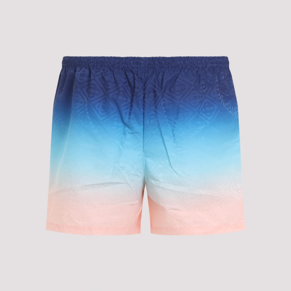 Casablanca Blauwe Bermuda Shorts Moderne Pasvorm Multicolor Heren
