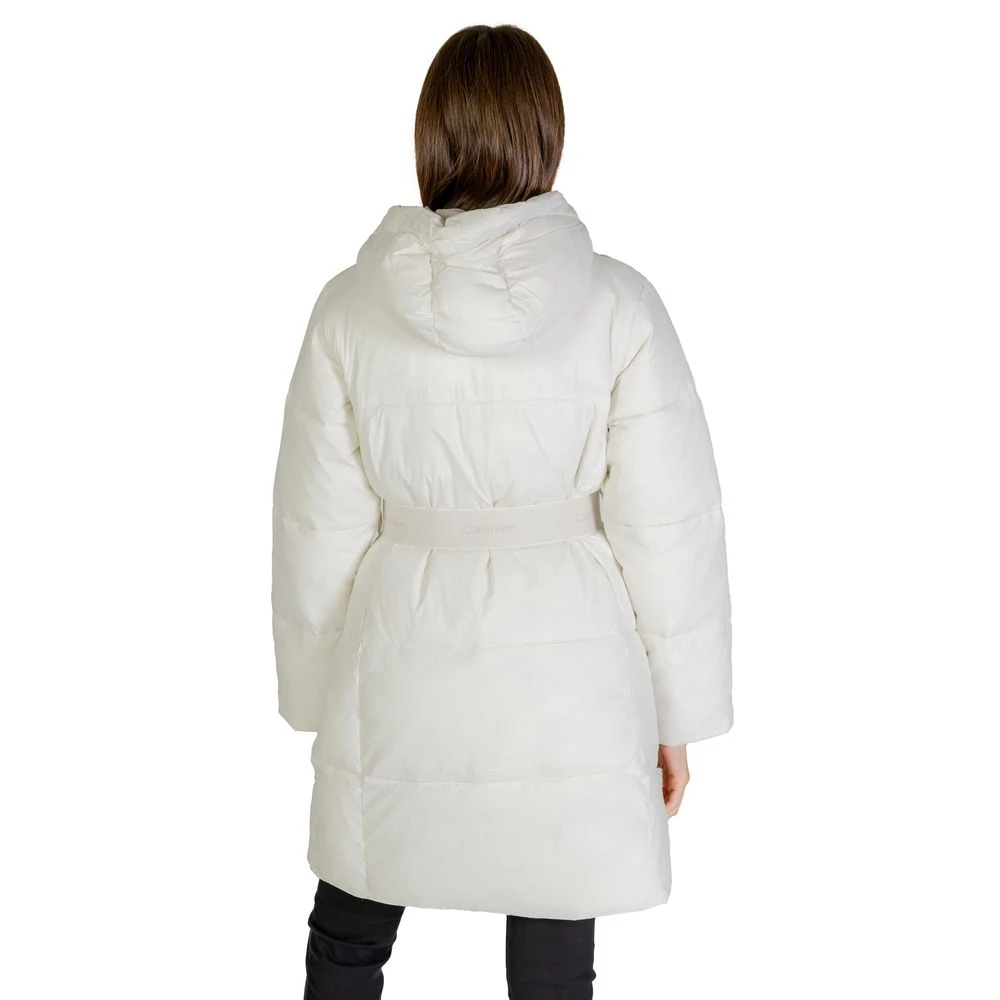 Calvin Klein Jeans Nylonjassen Mantels Herfst Winter Collectie Beige Dames