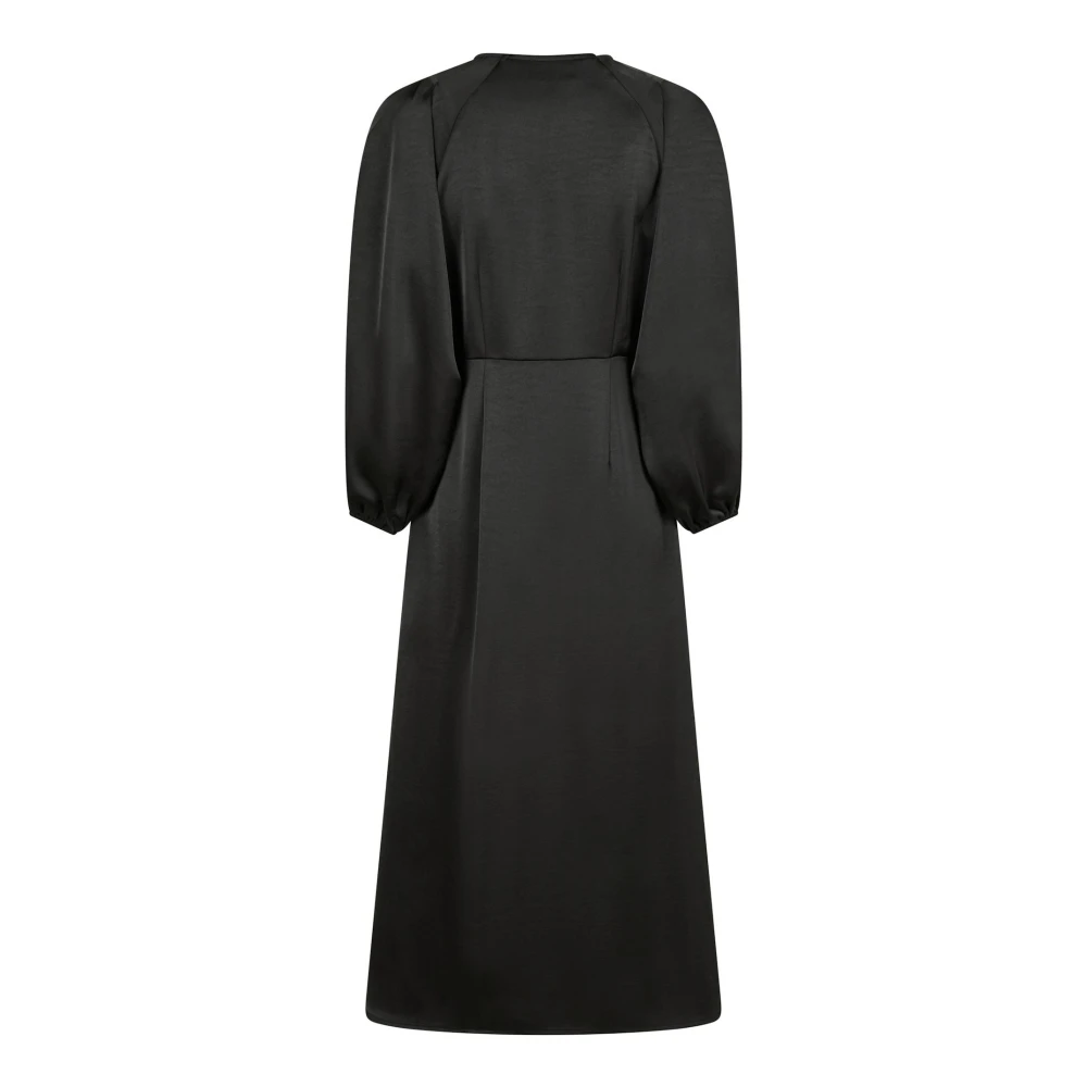 NEO NOIR Isobel Heavy Sateen Jurk Black Dames