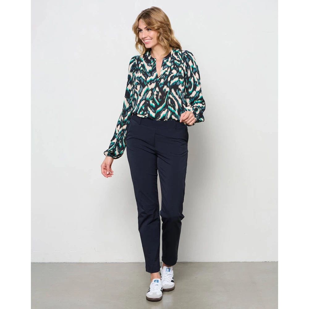 &Co Woman Bloes met lange mouwen en ruches Multicolor Dames