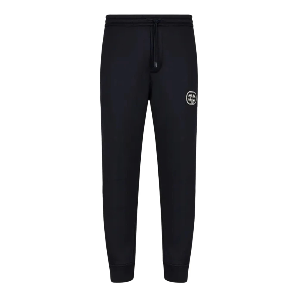 Emporio Armani Herenbroek met Contraststiksels Blue Heren