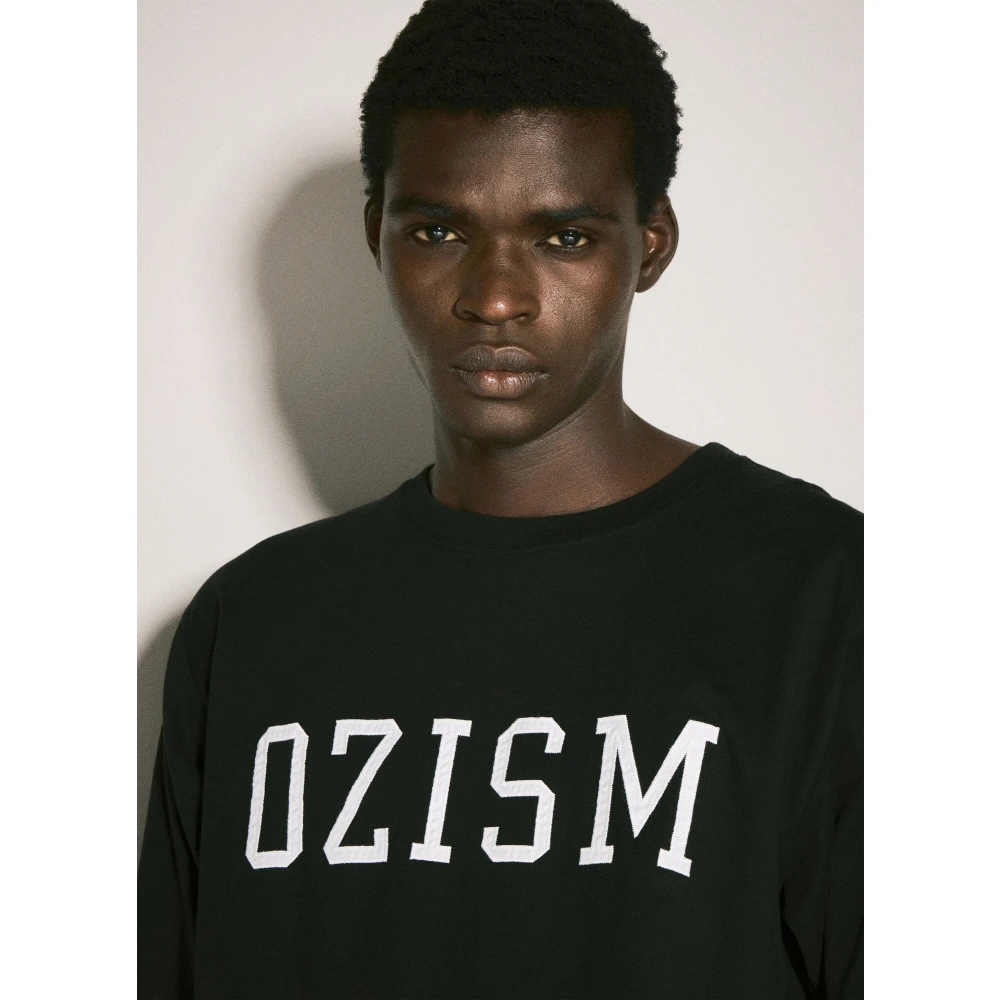 Undercover Geborduurd Katoenen Jersey Crewneck T-shirt Black Heren