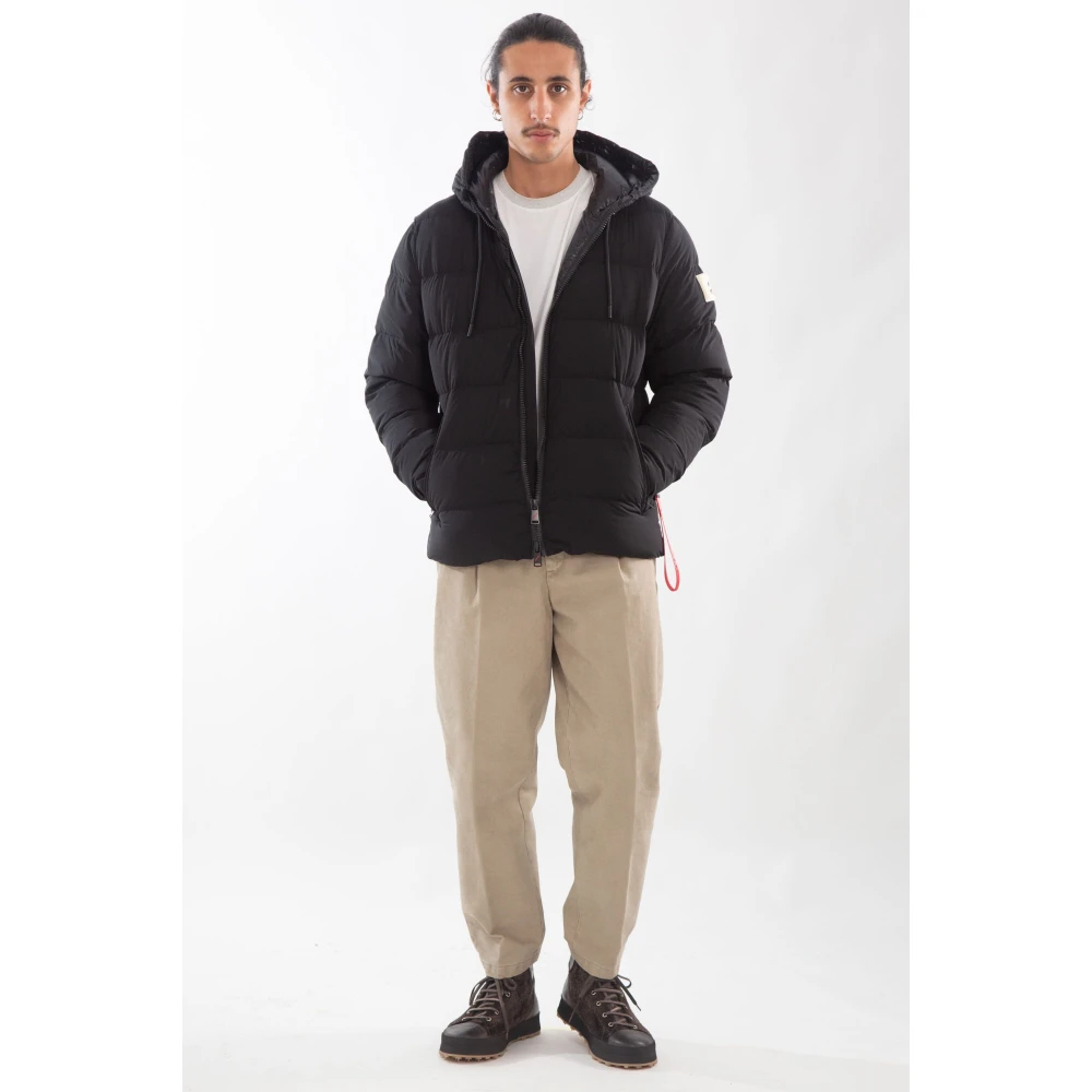 Afterlabel Matte Hooded Donsjack Black Heren