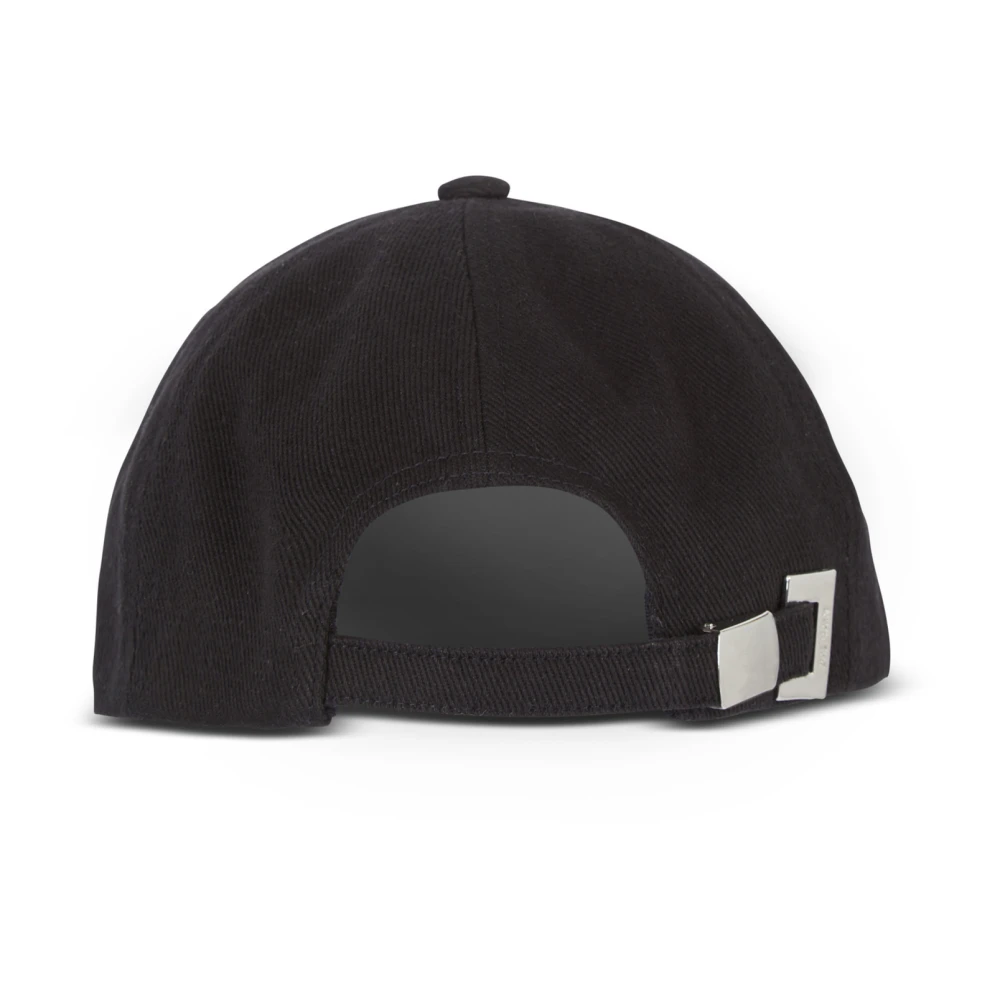 Balmain Katoenen pet met Handtekening borduursel Black Heren