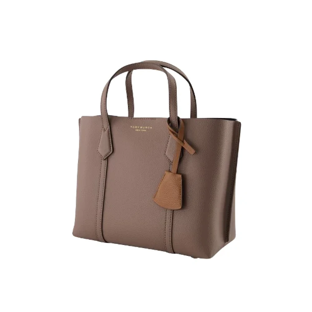 TORY BURCH Leather handbags Brown Dames
