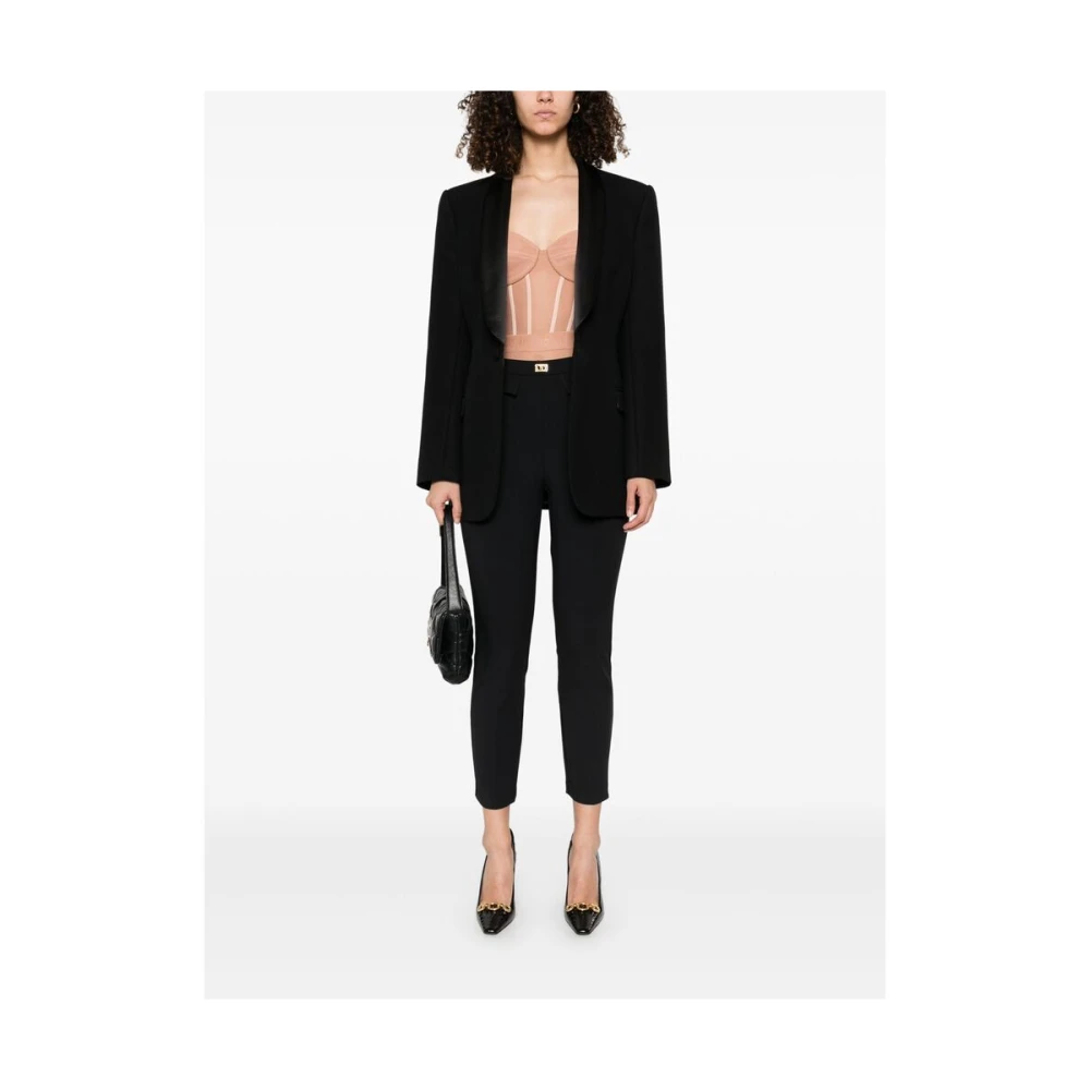 Elisabetta Franchi Beige Bodysuit met Verstelbare Bandjes Pink Dames
