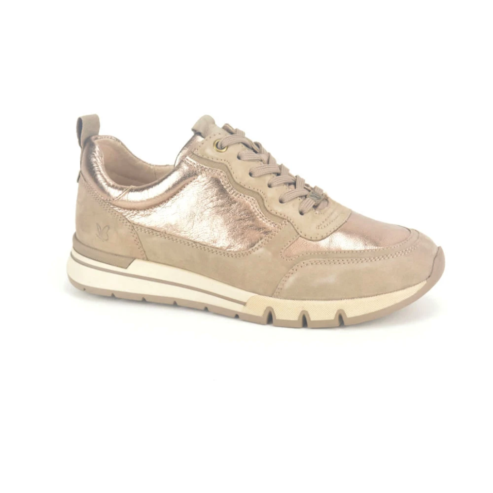 Caprice Taupe Runner Tapijt Modern Stijl Dames Schoenen Beige