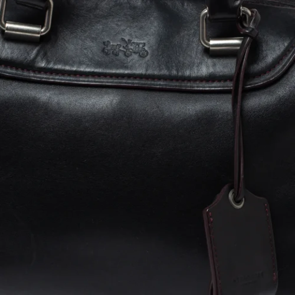 Coach Pre-owned Leather handbags Black Dames