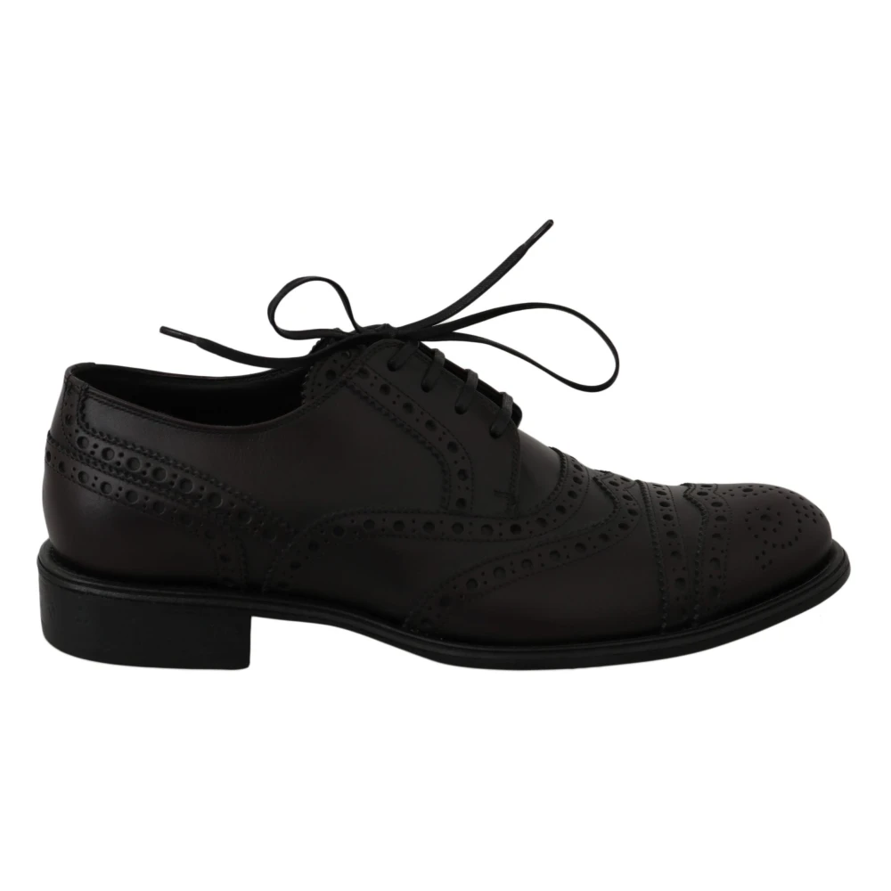 Dolce & Gabbana Men's Black Derby Taormina Wingtip