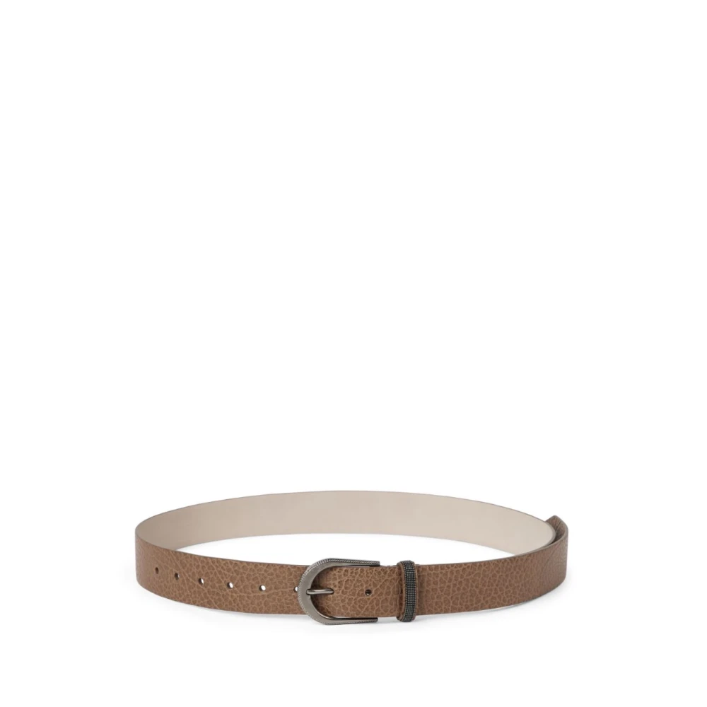 BRUNELLO CUCINELLI Bruine Leren Riemen Brown Dames