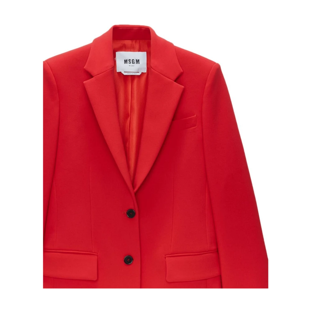 Msgm Stijlvolle Jas voor Alle Gelegenheden Red Dames
