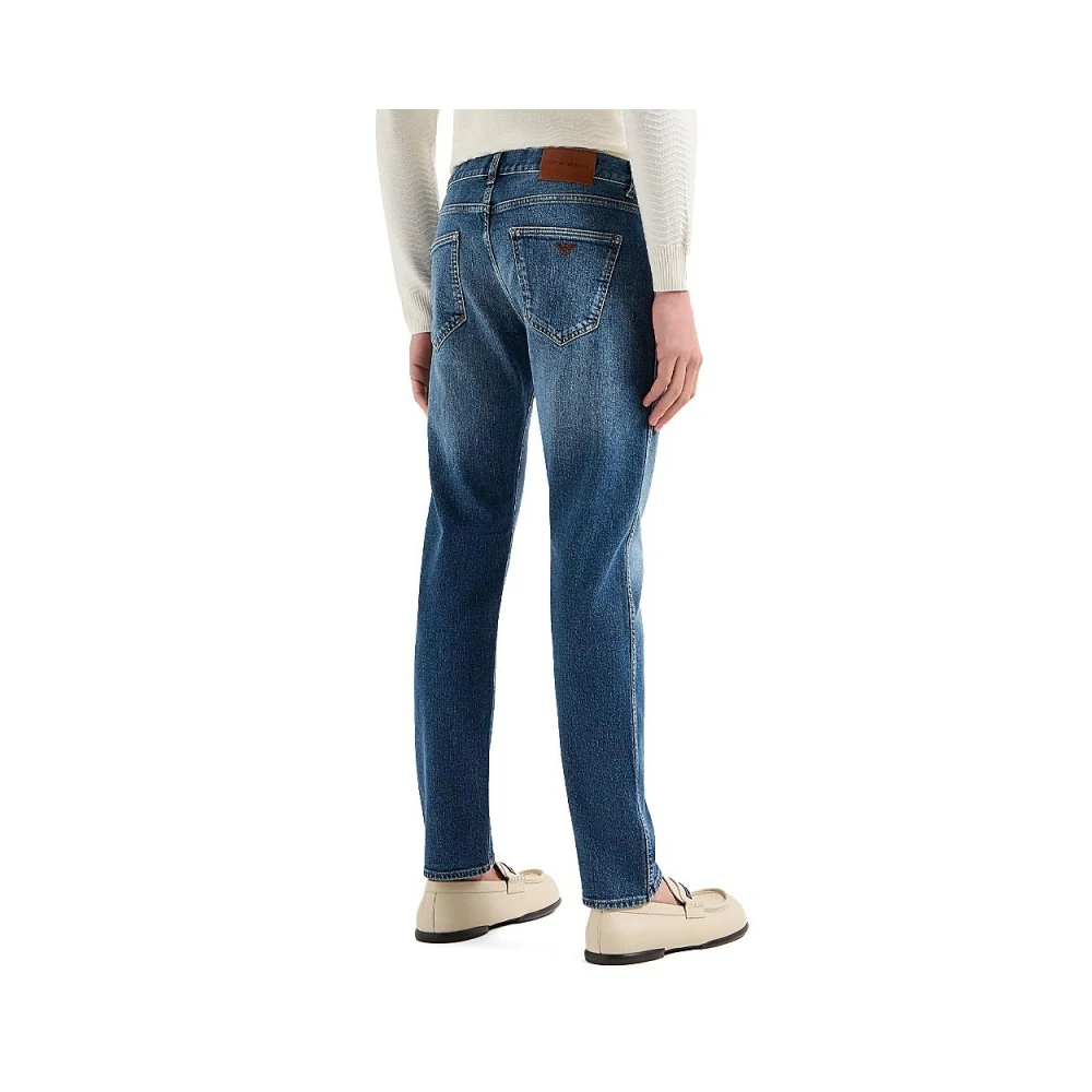 Emporio Armani Slim Fit Denim Jeans Model 3D1J16-1D12Z Blue Heren